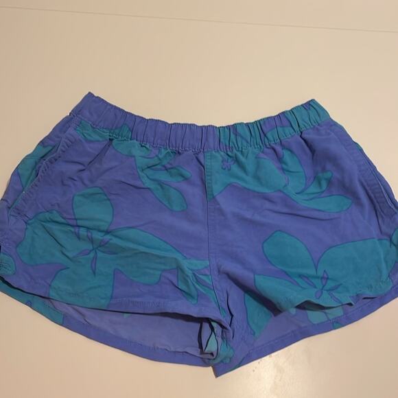 Patagonia Women's Barely Baggies Shorts Women's size Small Purple/Blue Tropical - Picture 4 of 6